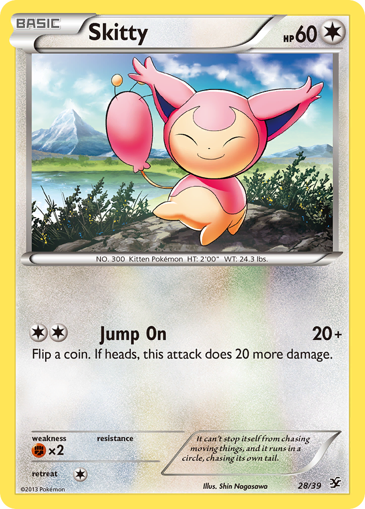 Skitty 28/39  | Kalos Starter Set | Pokemon Card