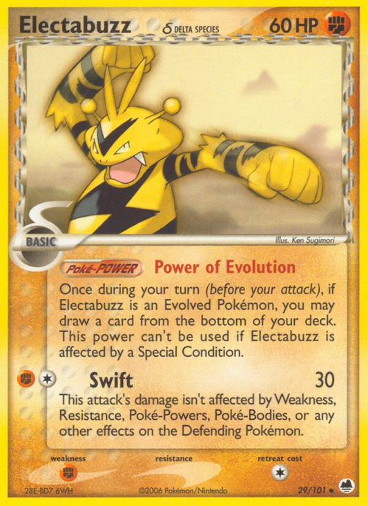 Electabuzz δ 29/101 Uncommon | Dragon Frontiers | Pokemon Card