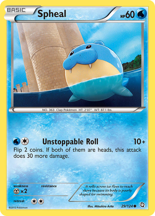 Spheal 29/124 Common | Dragons Exalted | Pokemon Card