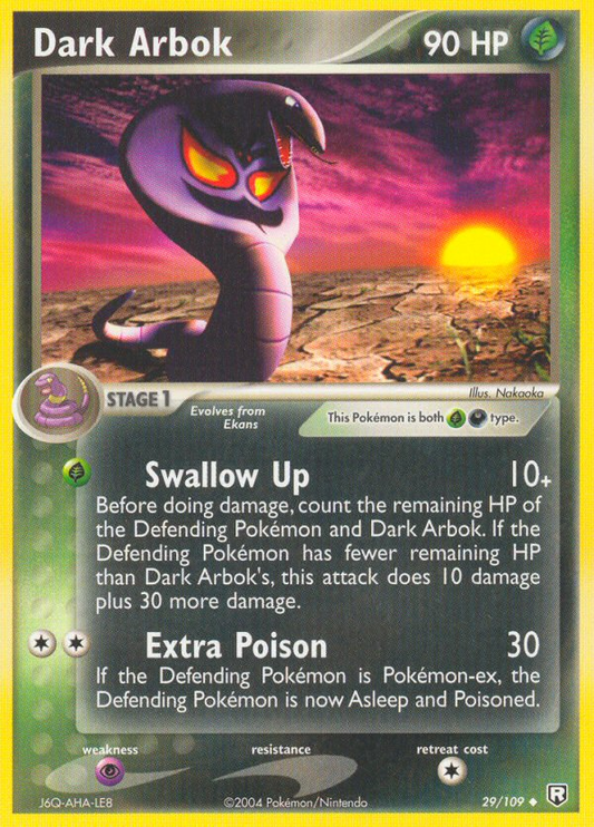 Dark Arbok 29/109 Uncommon | Team Rocket Returns | Pokemon Card