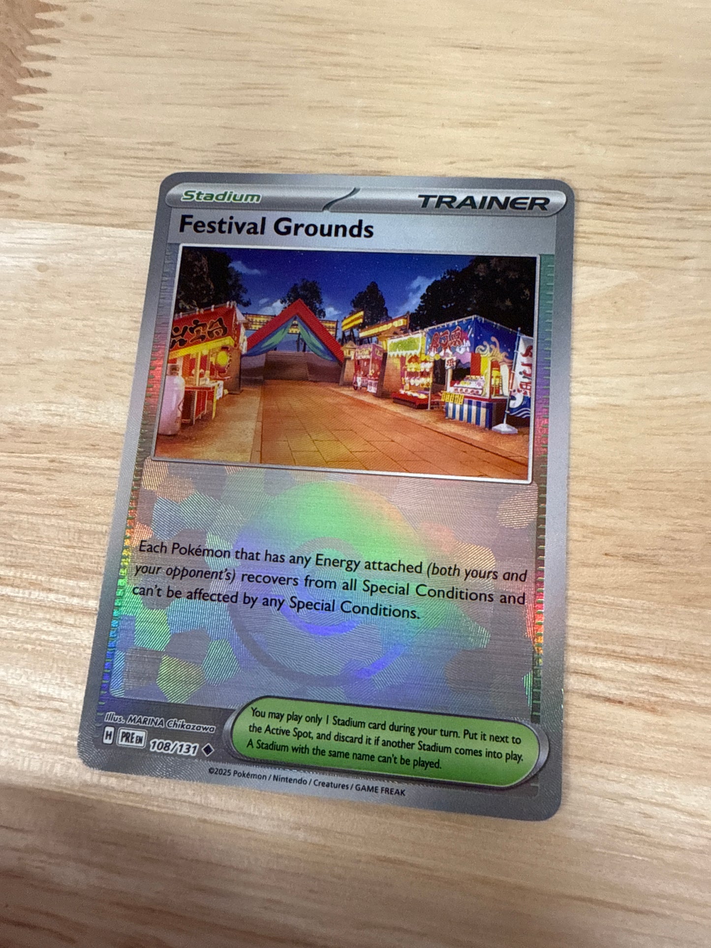 Festival Grounds 108/131 Pokeball Holo | Prismatic Evolutions | Pokemon Card