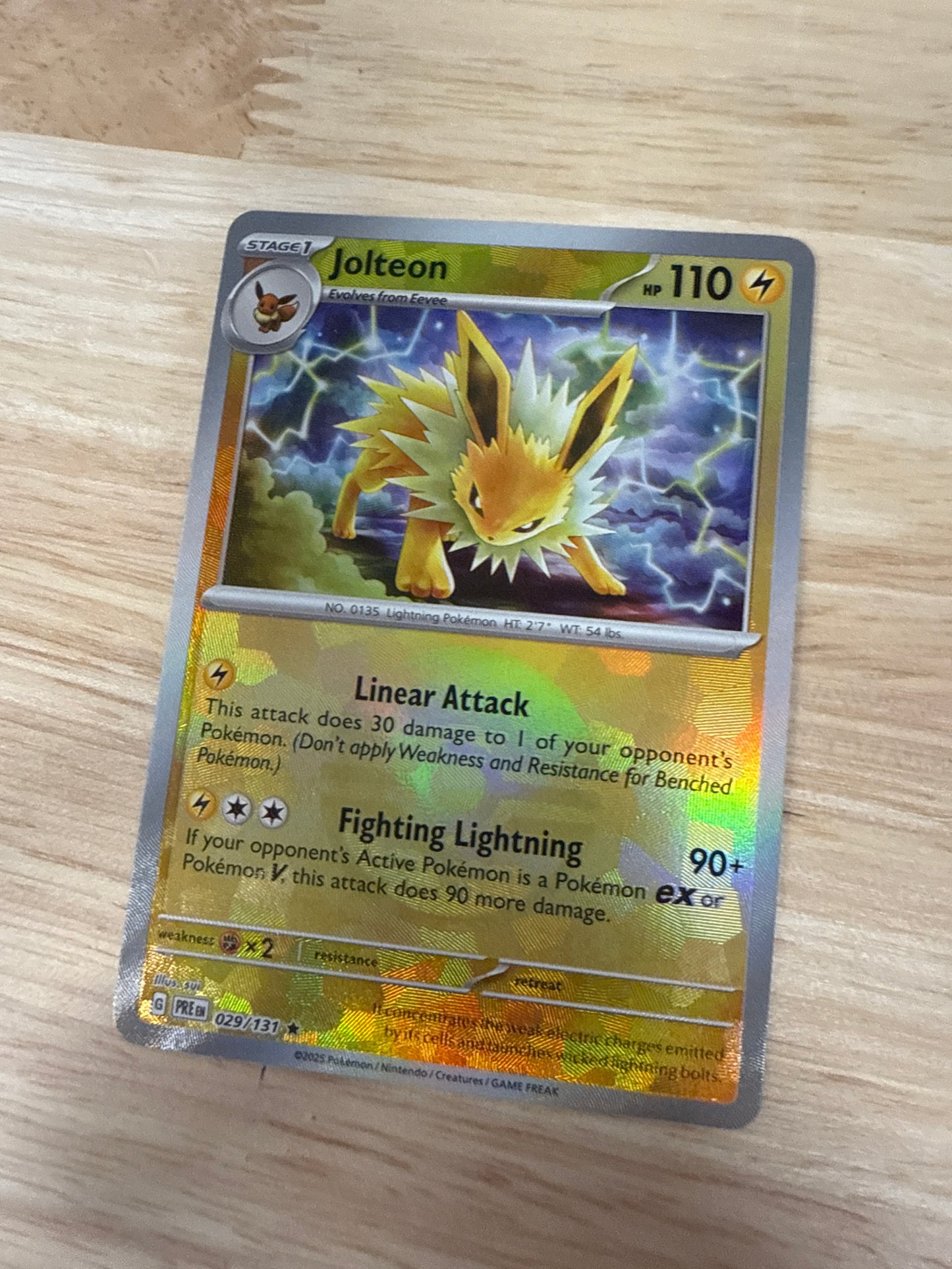 Jolteon 29/131 Pokeball Holo | Prismatic Evolutions | Pokemon Card