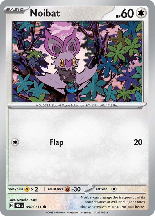 Noibat 90/131 Reverse Holo | Prismatic Evolutions | Pokemon Card