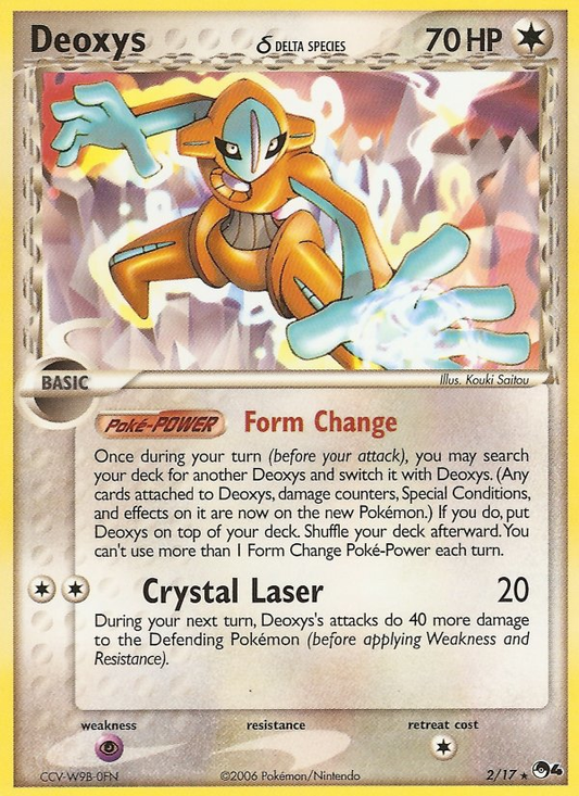 Deoxys δ 2/17 Rare | POP Series 4 | Pokemon Card