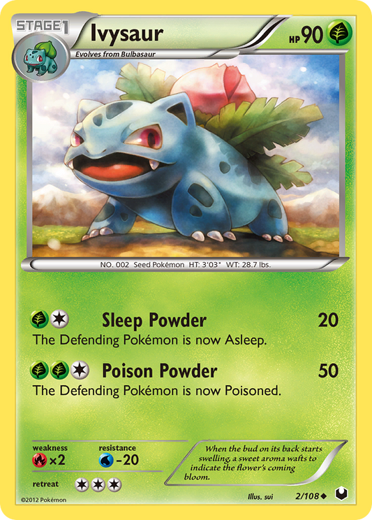 Ivysaur 2/108 Uncommon | Dark Explorers | Pokemon Card