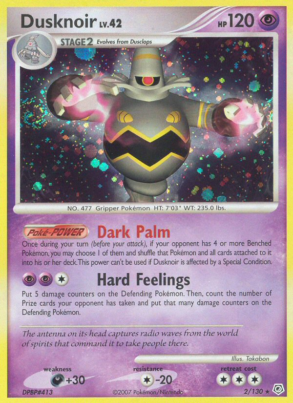 Dusknoir 2/130 Rare Holo | Diamond & Pearl | Pokemon Card