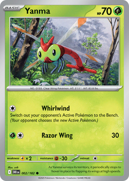 Yanma 2/182 Common | Destined Rivals | Pokemon Card