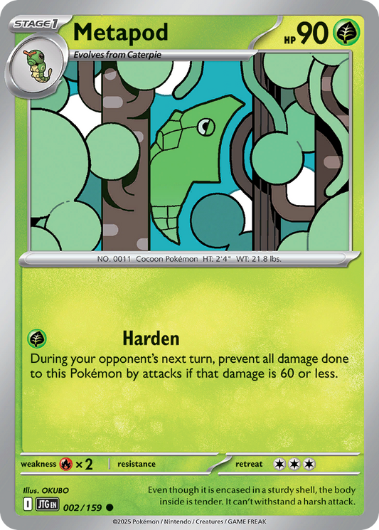 Metapod 2/159 Common | Journey Together | Pokemon Card