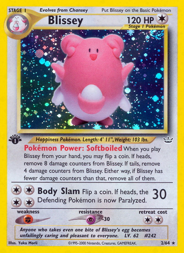 Blissey 2/64 Rare Holo | Neo Revelation | Pokemon Card