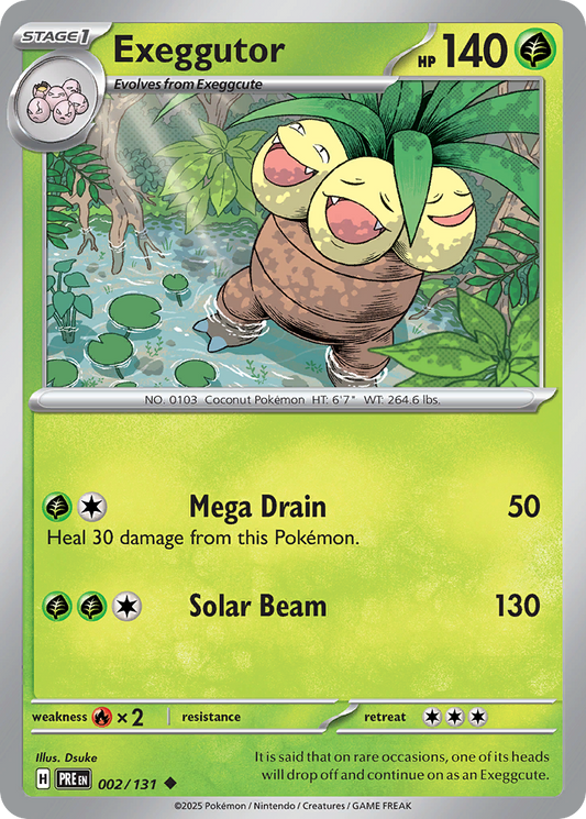 Exeggutor 2/131 Uncommon | Prismatic Evolutions | Pokemon Card