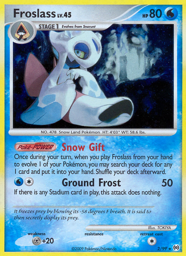 Froslass 2/99 Rare Holo | Arceus | Pokemon Card