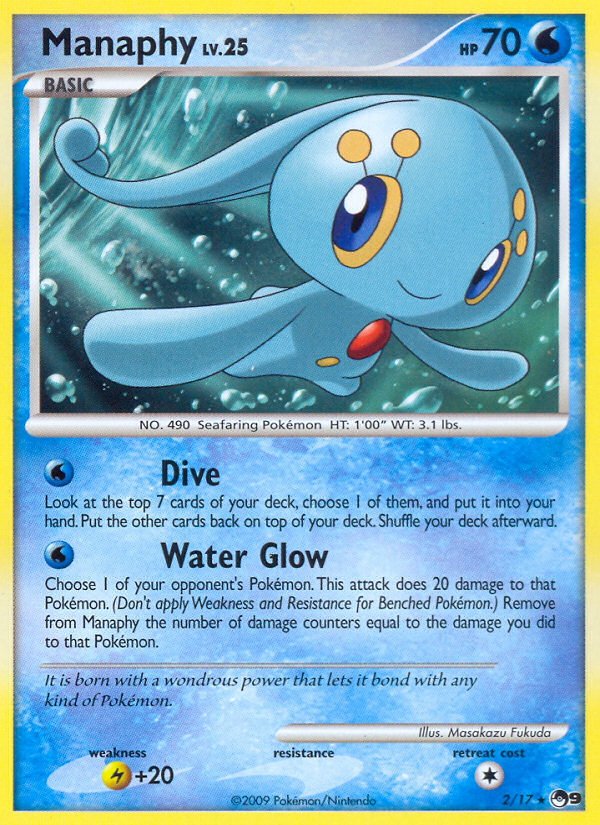 Manaphy 2/17 Rare | POP Series 9 | Pokemon Card