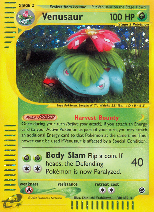 Venusaur 30/165 Rare Holo | Expedition Base Set | Pokemon Card