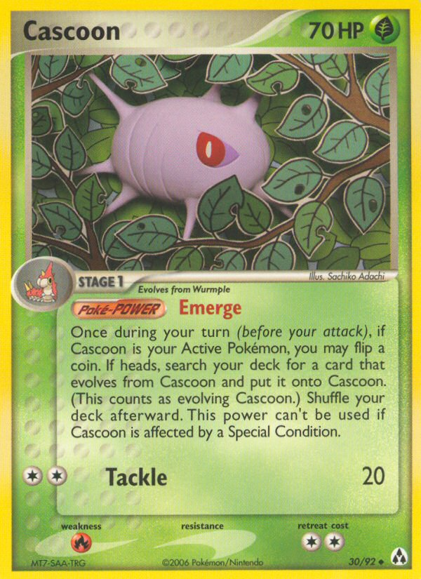 Cascoon 30/92 Uncommon | Legend Maker | Pokemon Card