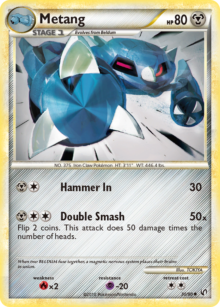 Metang 30/90 Uncommon | HS—Undaunted | Pokemon Card