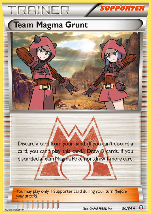 Team Magma Grunt 30/34 Uncommon | Double Crisis | Pokemon Card