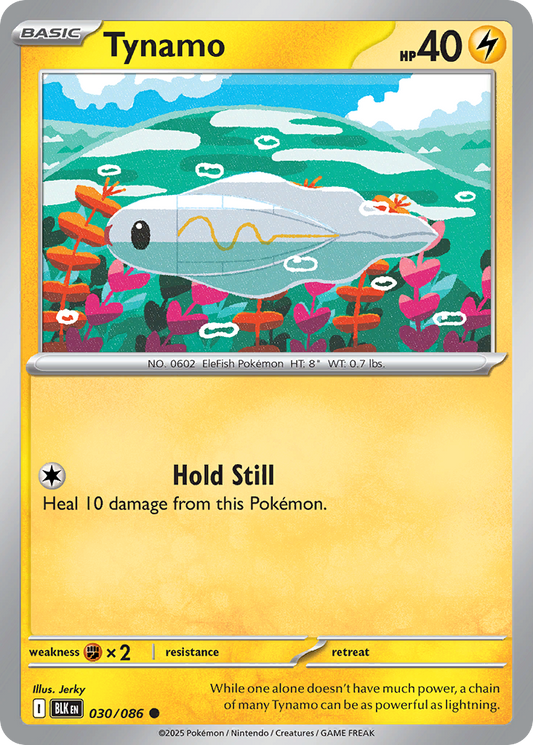 Tynamo 30/86 Common | Black Bolt | Pokemon Card