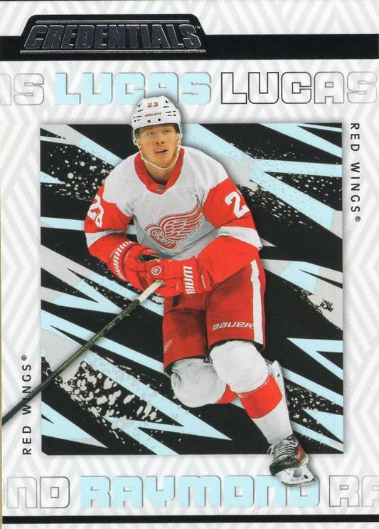Lucas Raymond #31 Detroit Red Wings | 2023-24 Upper Deck Credentials | NHL Trading Card