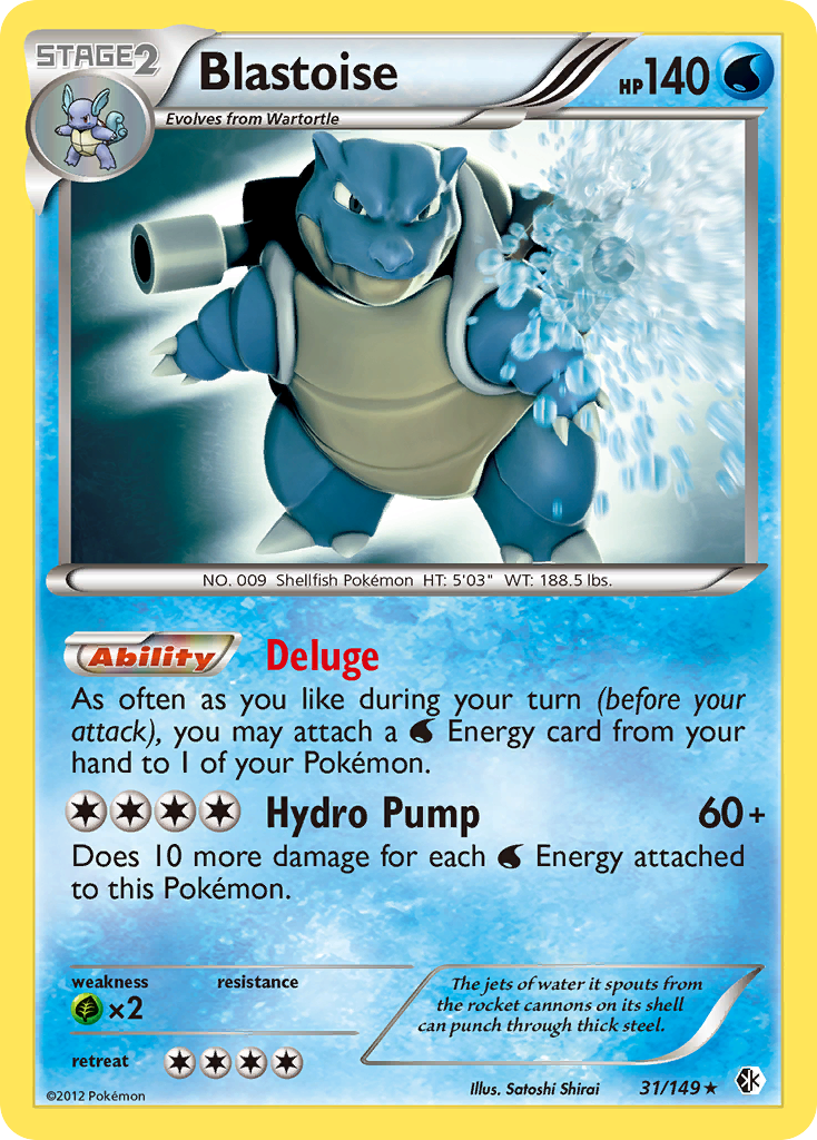 Blastoise 31/149 Rare Holo | Boundaries Crossed | Pokemon Card