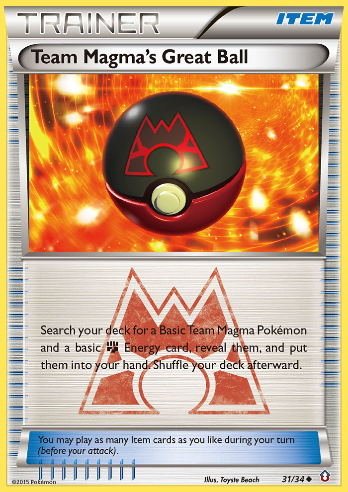 Team Magma's Great Ball 31/34 Uncommon | Double Crisis | Pokemon Card