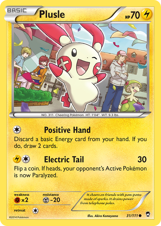 Plusle 31/111 Common | Furious Fists | Pokemon Card