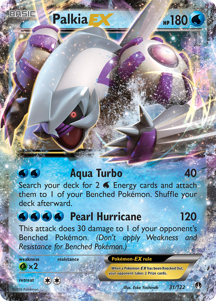 Palkia-EX 31/122 Rare Holo EX | BREAKpoint | Pokemon Card