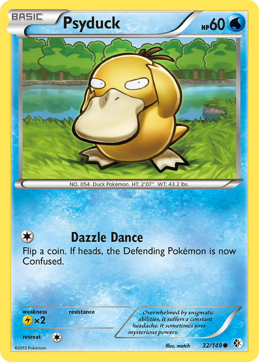 Psyduck 32/149 Common | Boundaries Crossed | Pokemon Card