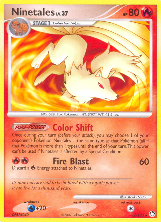 Ninetales 32/123 Rare | Mysterious Treasures | Pokemon Card