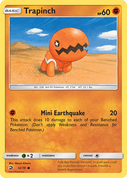 Trapinch 32/70 Common | Dragon Majesty | Pokemon Card