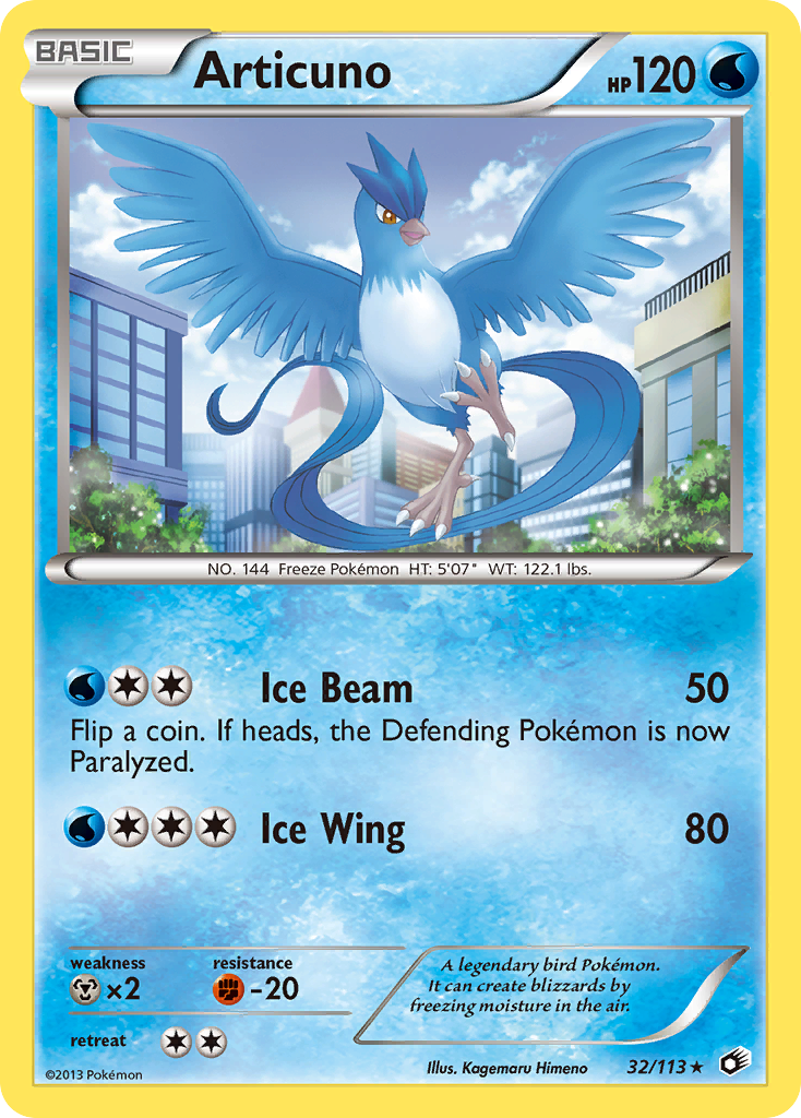 Articuno 32/113 Rare Holo | Legendary Treasures | Pokemon Card