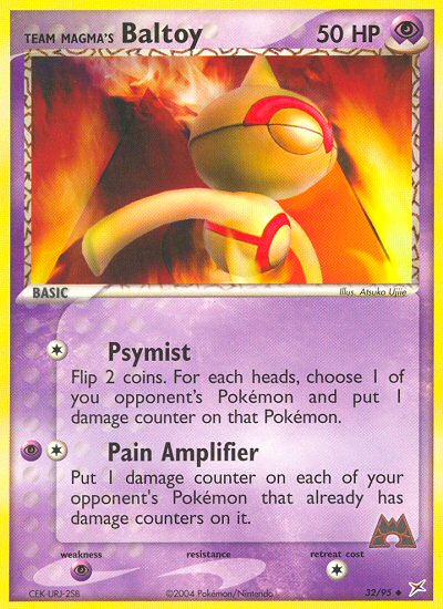 Team Magma's Baltoy 32/95 Uncommon | Team Magma vs Team Aqua | Pokemon Card