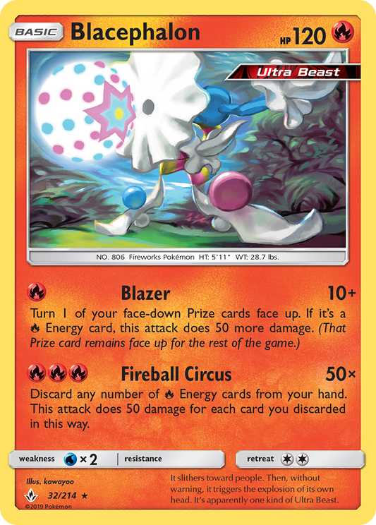 Blacephalon 32/214 Rare | Unbroken Bonds | Pokemon Card