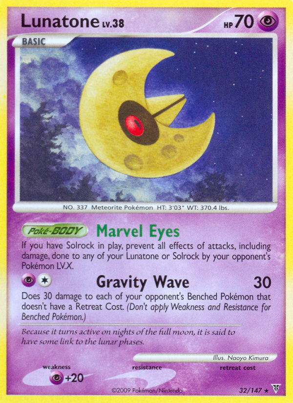 Lunatone 32/147 Rare | Supreme Victors | Pokemon Card
