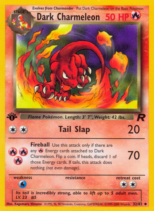 Dark Charmeleon 32/82 Uncommon | Team Rocket | Pokemon Card