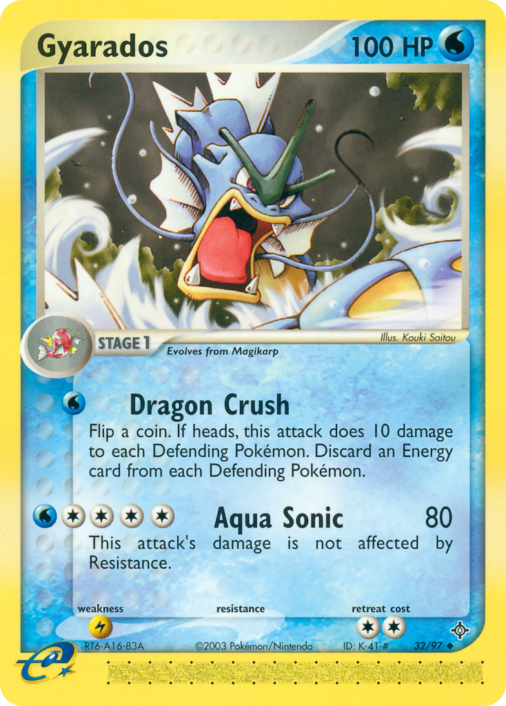 Gyarados 32/97 Uncommon | Dragon | Pokemon Card