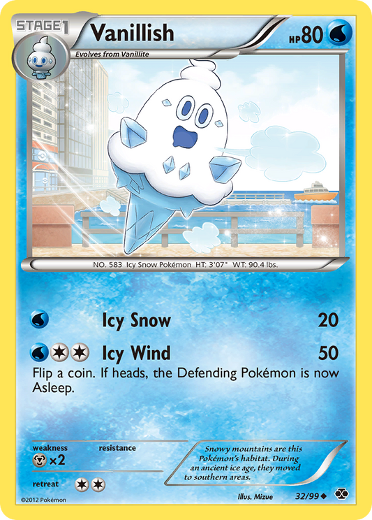 Vanillish 32/99 Uncommon | Next Destinies | Pokemon Card