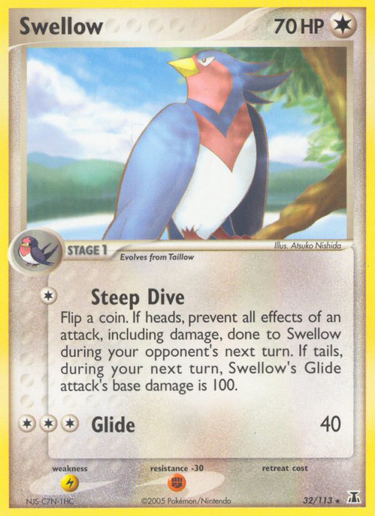 Swellow 32/113 Rare | Delta Species | Pokemon Card