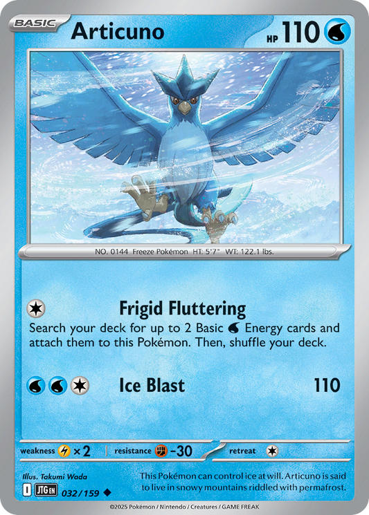 Articuno 32/159 Uncommon | Journey Together | Pokemon Card