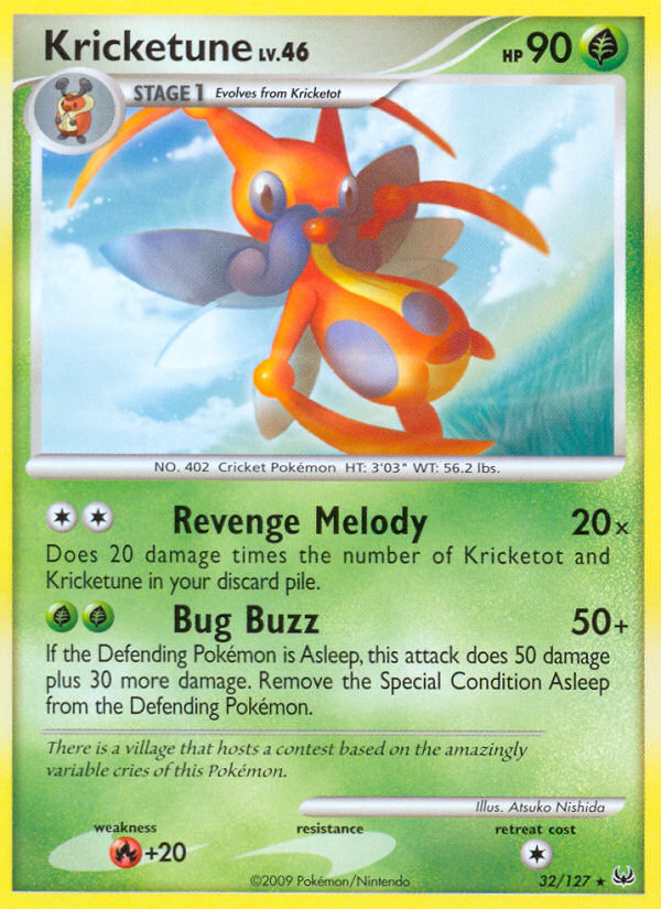 Kricketune 32/127 Rare | Platinum | Pokemon Card