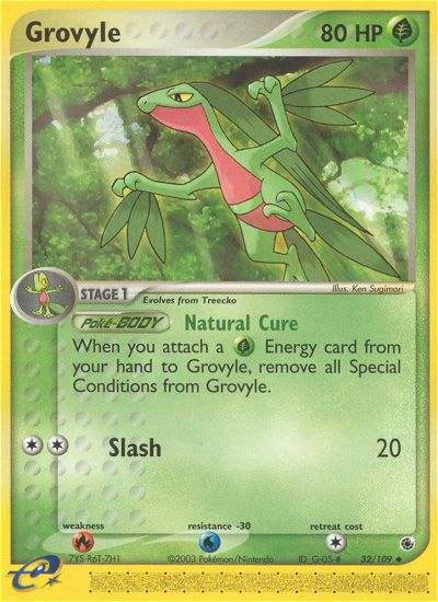 Grovyle 32/109 Uncommon | Ruby & Sapphire | Pokemon Card
