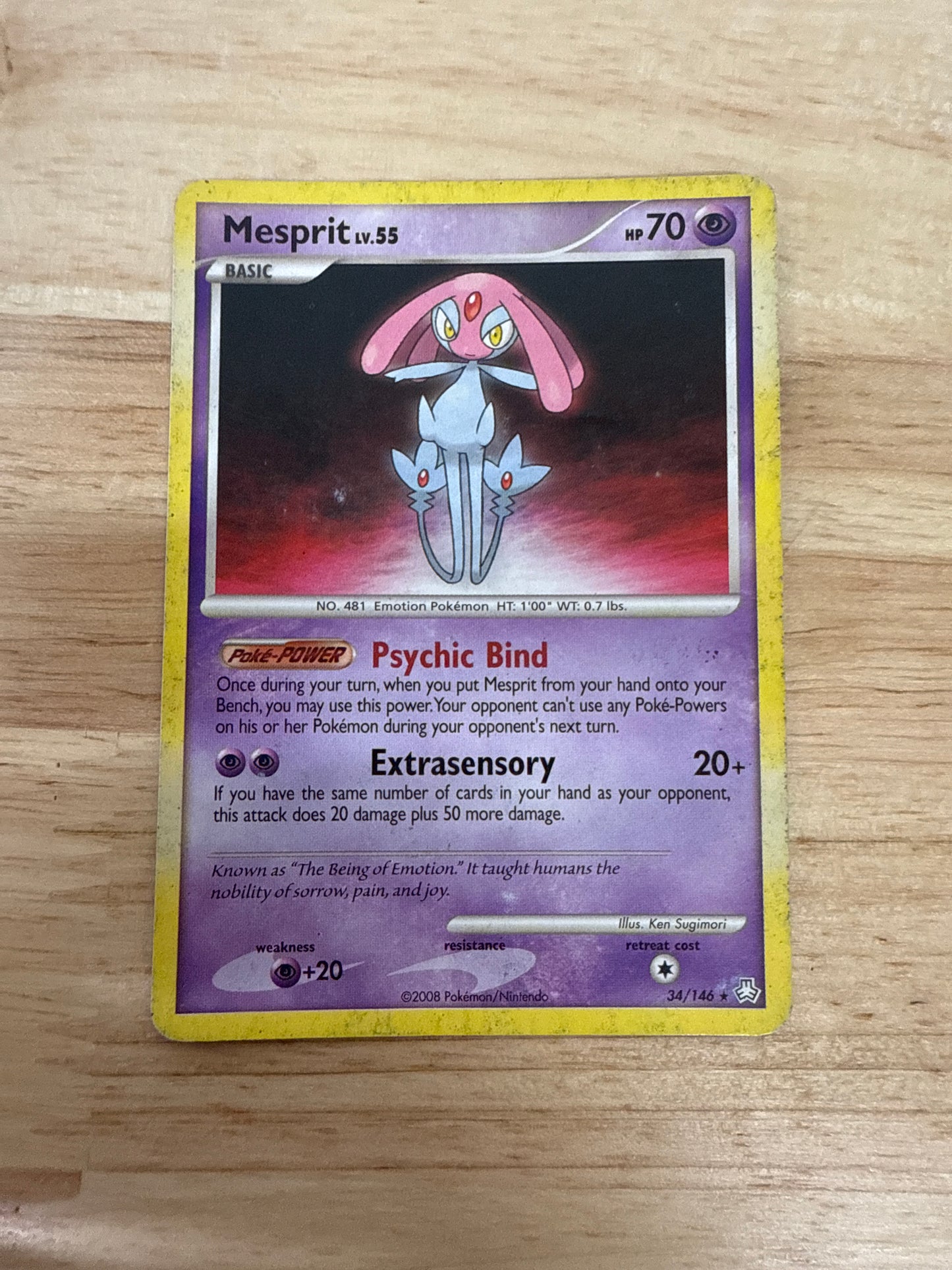 Mesprit 34/146 Rare | Legends Awakened | Pokemon Card