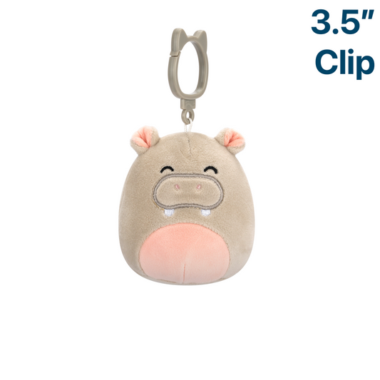 Harrison the Hippo ~ 3.5" Clip On Squishmallow Plush