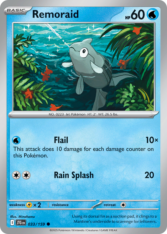 Remoraid 33/159 Common | Journey Together | Pokemon Card