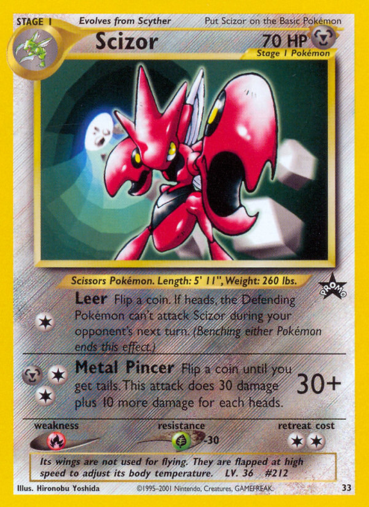 Scizor 33/53 Promo | Wizards Black Star Promos | Pokemon Card