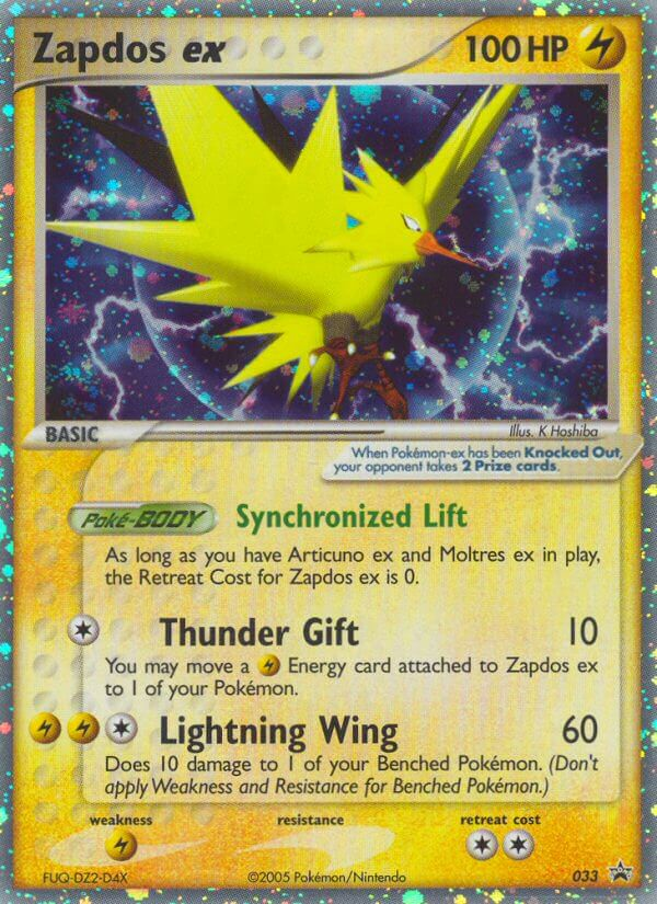 Zapdos ex #33 Promo | Nintendo Black Star Promos | Pokemon Card