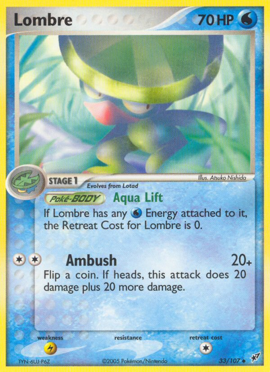 Lombre 33/107 Uncommon | Deoxys | Pokemon Card