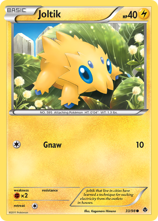 Joltik 33/98 Common | Emerging Powers | Pokemon Card