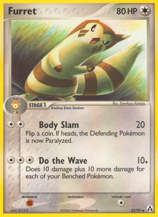 Furret 33/92 Uncommon | Legend Maker | Pokemon Card