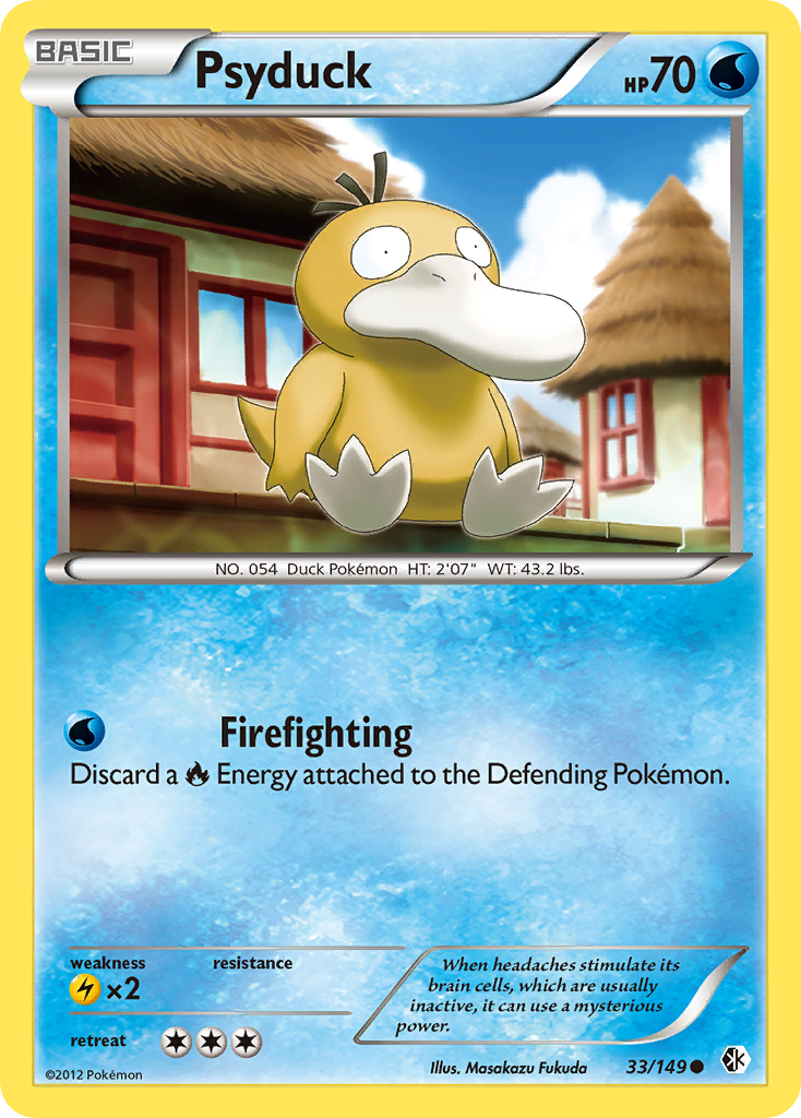 Psyduck 33/149 Common | Boundaries Crossed | Pokemon Card