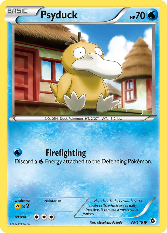 Psyduck 33/149 Common | Boundaries Crossed | Pokemon Card